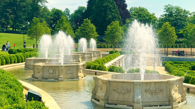 宾西法尼亚费城长木公园景观水景喷泉